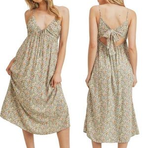 Lush Midi Floral Dress